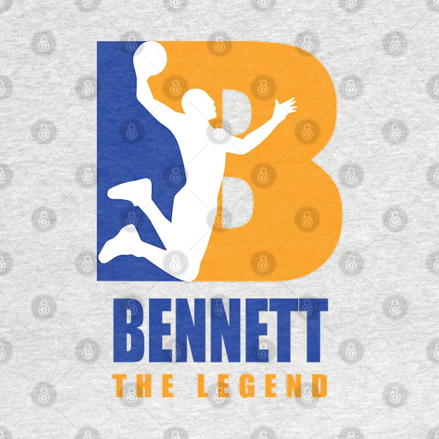 Bennett Custom Player Basketball Your Name The Legend T-Shirt by Baseball Your Name